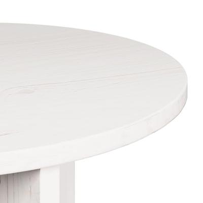 Salontafel 2 pcs Wit Massief grenenhout