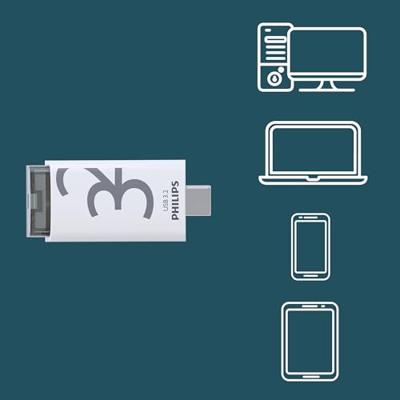 Philips USB 3.2 32GB Click Series Gen 1 USB-C