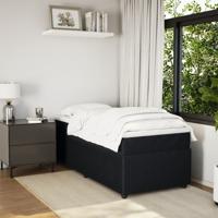 Boxspring met matras fluweel zwart 90x190 cm - thumbnail