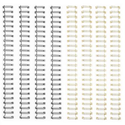 Vaessen Creative • bind easy metalen bindruggen 16mm 2:1 zwart & goud 8st.