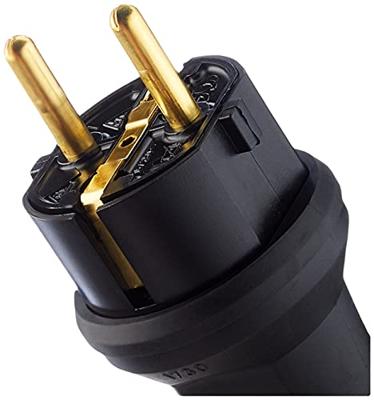 Kopp stekker kunststof RA IP44 zwart