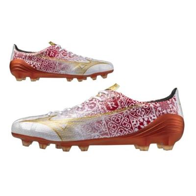 Mizuno Alpha SR4 Japan Gras Voetbalschoenen (FG) Wit Rood Goud