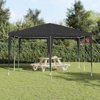 Partytent Antraciet en Wit 400 x 400 x 266 cm - thumbnail