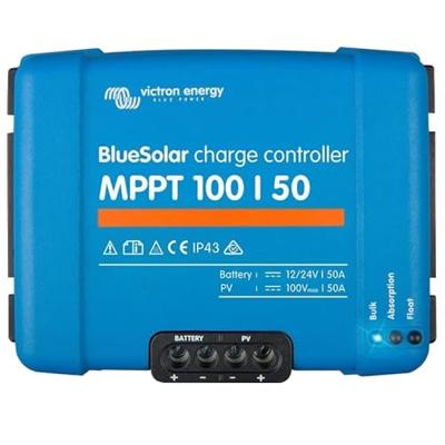Victron Energy BlueSolar MPPT 100/50 12V 24V 50A Laadregelaar voor zonne-energie MPPT 12 V, 24 V 50 A Victron Energy BlueSolar MPPT 100/50 12V 24V 50A Laadregelaar voor zonne-energie MPPT 12 V, 24 V 50 A