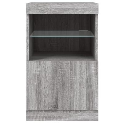 Dressoir met LED-verlichting 41x37x67 cm grijs sonoma eiken Dressoir met LED-verlichting 41x37x67 cm grijs sonoma eiken