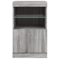 Dressoir met LED-verlichting 41x37x67 cm grijs sonoma eiken - thumbnail