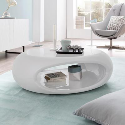 Artistiq Salontafel 'Rhoda' 100 x 70cm, kleur hoogglans wit