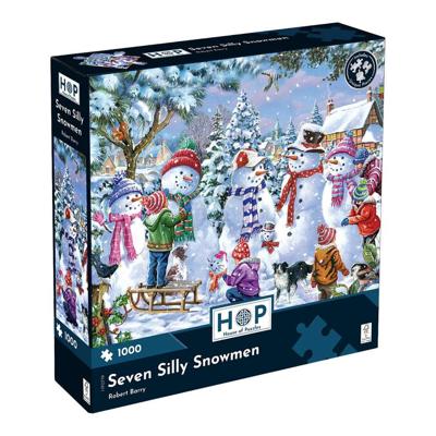 Seven Silly Snowmen Puzzel 1000 Stukjes