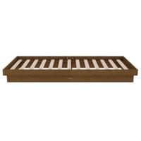 Bedframe massief hout honingbruin 75x190 cm 2FT6 Small Single - thumbnail