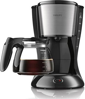 Philips Home Daily Collection HD7462/20 Koffiezetapparaat Zwart, Metaal Capaciteit koppen: 15 Glazen kan - thumbnail