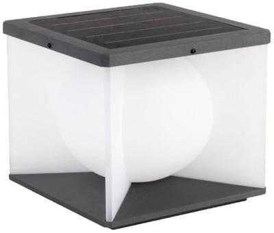 V-TAC 23352 VT-7656 Solar Tuinlamp LED Donkergrijs