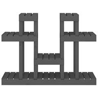 Plantenstandaard grijs 104,5x25x77,5 cm massief grenenhout - thumbnail