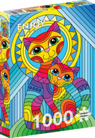 Inseparable Cat and Kitten Puzzel 1000 Stukjes - thumbnail