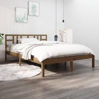 Bedframe massief hout honingbruin 200x200 cm - thumbnail