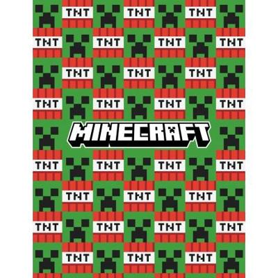 Minecraft fleece deken TNT creeper 130 x 170 cm