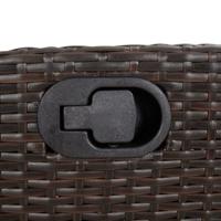 9-delige Tuinset met kussens poly rattan bruin - thumbnail