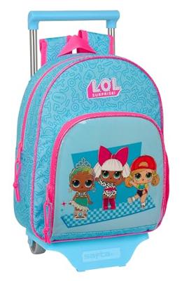 Schoolrugzak met Wielen LOL Surprise! Divas Blauw 28 x 34 x 10 cm