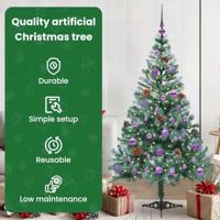 VidaXL Kunstkerstboom met 150 led groen 150 cm pvc en staal - thumbnail