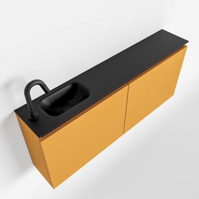 MONDIAZ TURE 120cm toiletmeubel ocher. EDEN wastafel urban links 1 kraangat