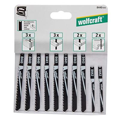 Wolfcraft Decoupeerzaagbladen | 10-delig | U-schacht | B&D | 1 set - 8440000 Wolfcraft Decoupeerzaagbladen | 10-delig | U-schacht | B&D | 1 set - 8440000