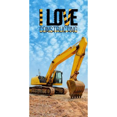 Graafmachine strandlaken - 70 x 140 cm - Katoen Graafmachine strandlaken - 70 x 140 cm - Katoen