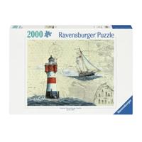 Ravensburger legpuzzel romantischer leuchtturm, 2000st. - thumbnail