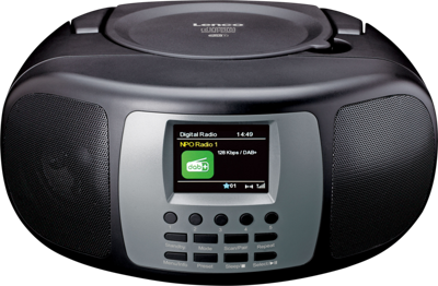 Lenco Draagbare DAB+/FM-radio met Bluetooth® CD-speler en groot LCD-kleurenscherm Zwart - SCD-860BK