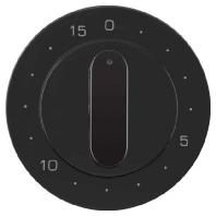 Berker centraalplaat mechanische tijdschakelaar R1R3 ZW - thumbnail