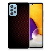 Samsung Galaxy A72 | TPU bumper | Geruit Rood - thumbnail