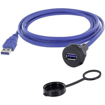 encitech 1310-1019-03 1310-1019-03 USB 3.0 type A Chassisbus, inbouw M22 1 stuk(s)