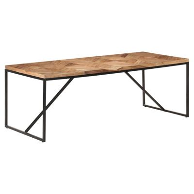 Eettafel 200x90x76 cm massief acaciahout en mangohout