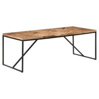 Eettafel 200x90x76 cm massief acaciahout en mangohout - thumbnail