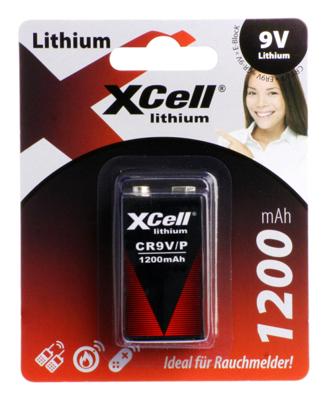 XCell CR9V/P 9V batterij (blok) Lithium 1200 mAh 9 V 1 stuk(s)