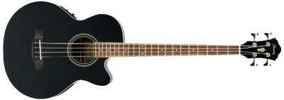 Ibanez AEB8E-BK elektrisch-akoestische basgitaar zwart