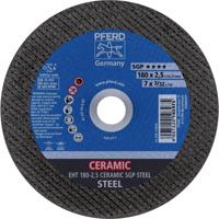 PFERD TOOLS EHT 180-2,5 CERAMIC SGP STEEL 61318025 Doorslijpschijf recht 180 mm 25 stuk(s) Staal - thumbnail