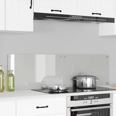 VidaXL Keuken achterwand 2 pcs doorzichtig 70 x 40 cm gehard glas