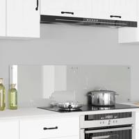 VidaXL Keuken achterwand 2 pcs doorzichtig 70 x 40 cm gehard glas - thumbnail