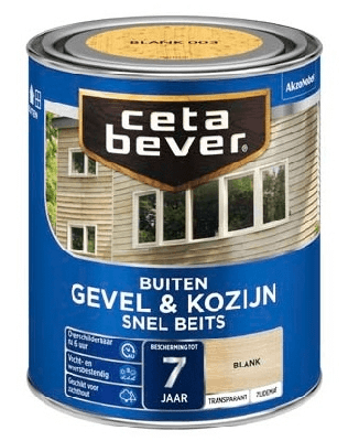 Cetabever Gevel en Kozijn Snel Beits Transparant Zijdemat - Teak