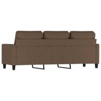 Driezitsbank 180 cm stof bruin - thumbnail