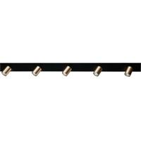 Masterlight Plafondlamp zwartBounce met 5 gouden spots - 5491-05-02-130-5 - thumbnail