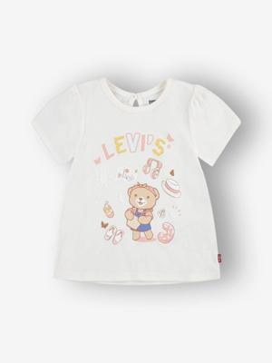 T-shirt meisjes Liv SS Smocked LEVI'S® ecru