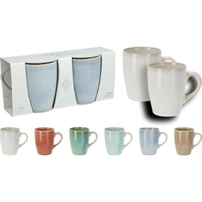 Z1 Set a 2 mokken aardewerk gres 340ml