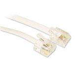 ACT TD5602 Platte Telefoonkabel | RJ12 connectoren | Wit | 2 meter