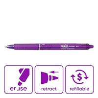 Pilot FriXion Ball Clicker roller, intrekbaar, medium punt, 0,7 mm, paars - thumbnail