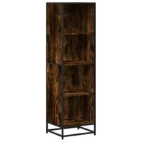 Boekenkast 40x35x139 cm bewerkt hout gerookt eikenkleurig - thumbnail