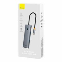 Baseus Hub 6w1 UltraJoy 6-Port (USB-C naar 1 x HDMI4K @ 30 Hz + 3 x USB 3.0 + 1 x PD + RJ45) - thumbnail