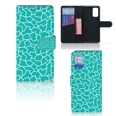 Samsung Galaxy A32 4G Hoesje Cracks Blue | Portemonnee hoesje