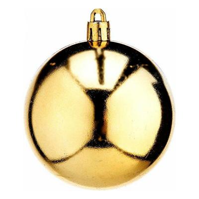 Kerstballen Ø 7 cm 12 Stuks Gouden PVC