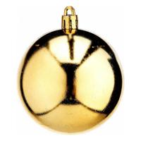 Kerstballen Ø 7 cm 12 Stuks Gouden PVC - thumbnail
