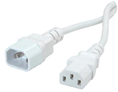 VALUE stroomverlengkabel, IEC 320 C14 - C13, wit, 1,8 m